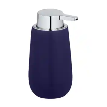 Wenko keramische zeepdispenser Badi donkerblauw