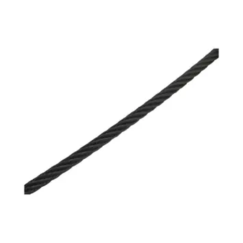 Staaldraad 3mm 10m RVS Zwart