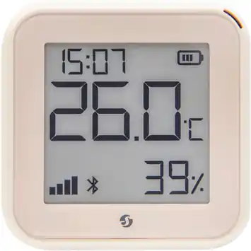 Shelly H&T Gen3 Ivory draadloze temperatuur- & luchtvochtigheidssensor WiFi Bluetooth
