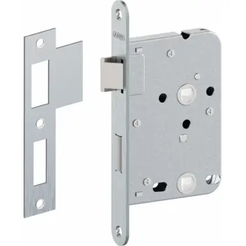 Abus badkamer-/wc-slot voorplaat RVS
