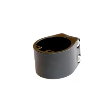 Giardino midden- of eindklem voor profielpaal RAL 9005 zwart 48 mm