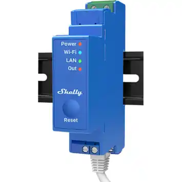 Shelly Pro 1 slimme schakelaar WiFi Bluetooth DIN-rail