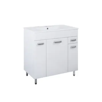 Atlantic badmeubelset Emin 80 cm wit met wastafel Kyra