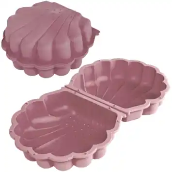 Summertime schelp zandbak kunststof roze 89 x 79 x 18 cm