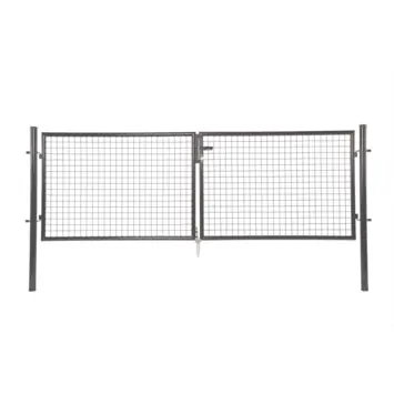 Giardino dubbele tuintuinpoort antraciet verzinkt 150x300 cm (2 x 150 cm)