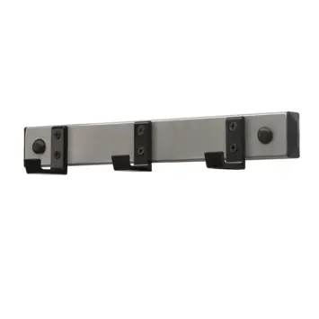 V-Part wandkapstok HIQ 3 haken - grijs / zwart