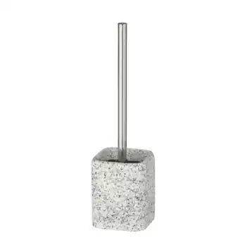 Wenko Terrazzo toiletborstelhouder polyresin wit/beige/grijs