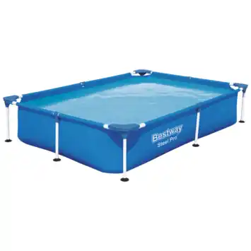 Bestway zwembad Steel Pro rechthoek blauw 221 x 150 x 43 cm