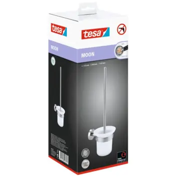 Tesa Moon toiletborstelset RVS