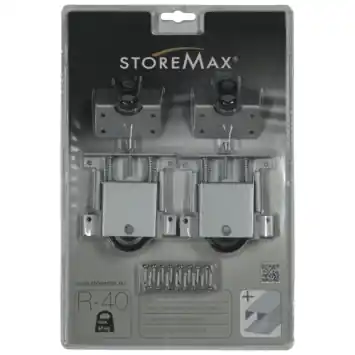 StoreMax Basic schuifdeur wielset R-40 - aluminium
