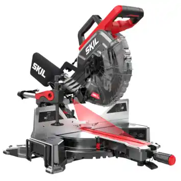 SKIL afkortzaag (verstekzaag) 254mm met trekfunctie, laser en 'dual bevel' functie 1320AA 2000W + snelklem