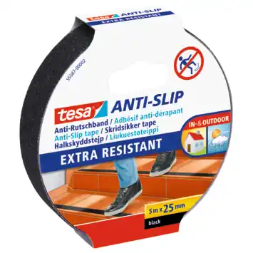 Tesa anti-slip tape zwart 25 mm x 5 m