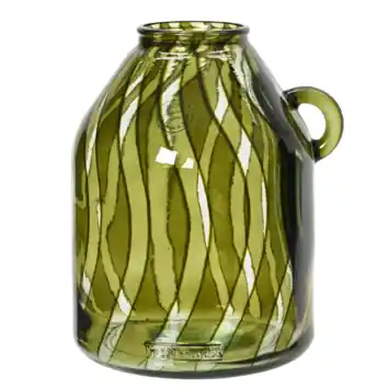 Vaas gerecycled glas groen