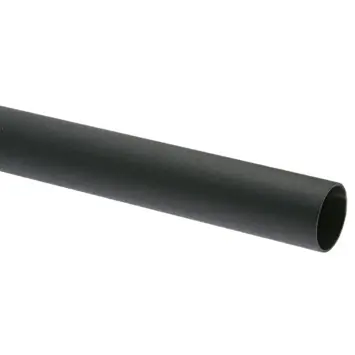 28 mm gordijnroede Industrieel mat zwart 240 cm