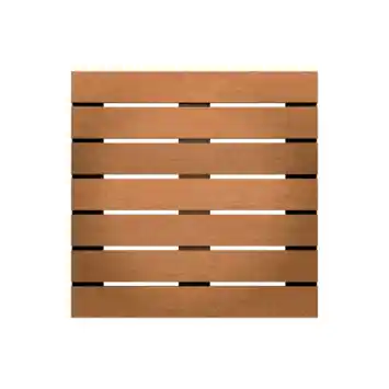 Vlondertegel glad keruing hard hout geschaafd 50 x 50 cm