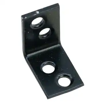Waelbers stoelhoek 25 x 25 mm zwart 4 stuks
