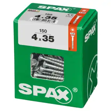 Spax schroef T-Star Plus geel 4x35 mm 150 stuks