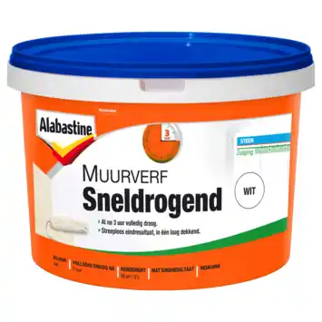 Alabastine muurverf sneldrogend wit 5 liter