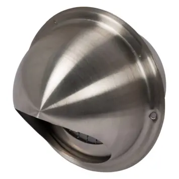 Sanivesk ventilatierooster bol RVS Ø125 mm
