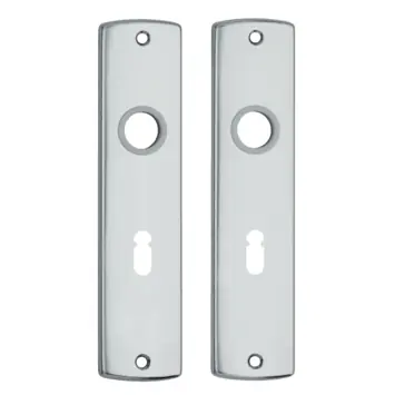 AXA langschild binnendeur aluminium kruk/sleutel 55 mm