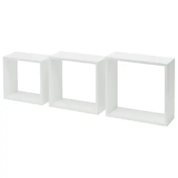 Duraline wandkubus wit set van 3 stuks
