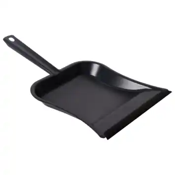 Stofblik metaal met steel 30 x 25 cm