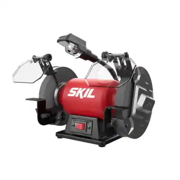 SKIL werkbankslijpmachine/dubbele schuurmachine 1355AA 400W inclusief 2 slijpschrijven 150mm