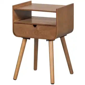WOOOD bijzettafel Nils natural hout 36x30 cm
