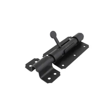 Waelbers schuifgrendel zware uitvoering 100 mm zwart