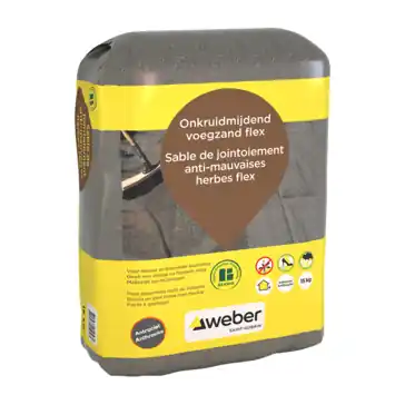 Weber Beamix onkruidmijdend voegzand flex antraciet 15 kg