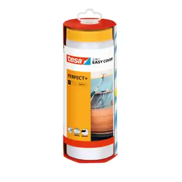 Tesa Easy Cover Perfect+ afdekfolie in dispenser 17mx2,6m