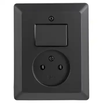 Q-Link Inbouw EnkelStopcontact met Schakelaar