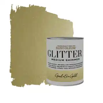 Rust-Oleum glitterverf medium shimmer gold 750 ml