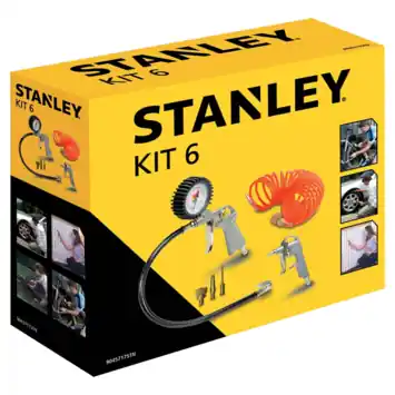 STANLEY luchtgereedschapset 6-delig