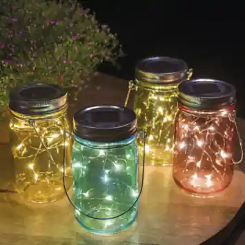 Solar tuinverlichting gekleurd Ø8