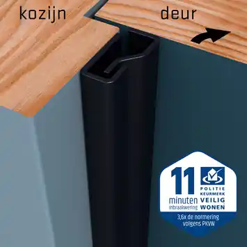 SecuStrip Plus Anti-Inbraakstrip Voordeur RAL 7021 (Zwart Grijs) 230 cm