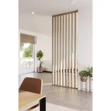 Roomdivider complete set licht eiken 260x100 cm