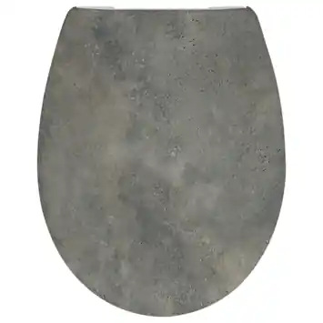 Cedo Pinara WC-bril duroplast betonlook donkergrijs
