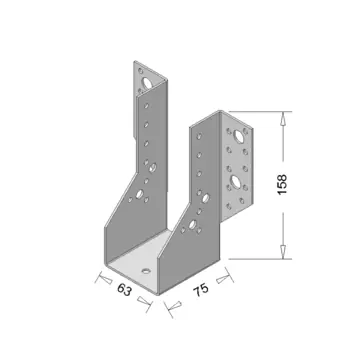 Waelbers raveeldrager zwaar 63 x 158 mm verzinkt