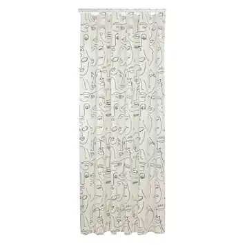Sealskin douchegordijn mind 180x200cm zwart/wit