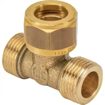 Sanivesk Knel T-stuk 3/8"Mx15mmx3/8"M
