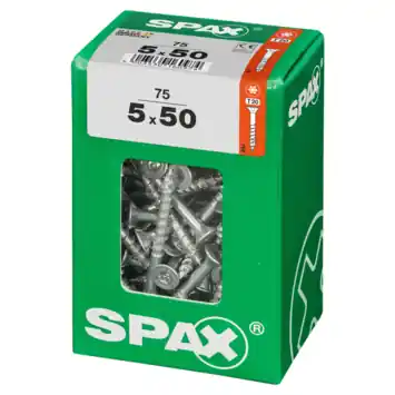 Spax schroef T-Star Plus geel 5x50 mm 75 stuks