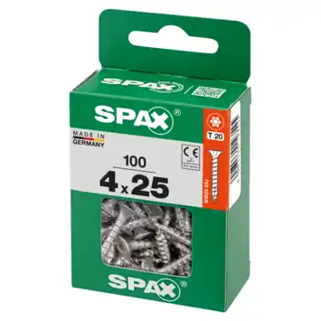 Spax schroef T-Star Plus geel 4x25 mm 100 stuks