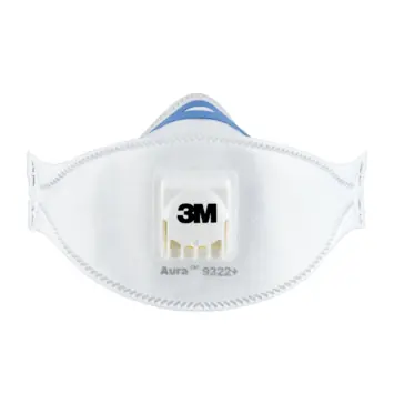 3M fijn stof masker vouwbaar met uitademventiel 9322C2 2 stuks