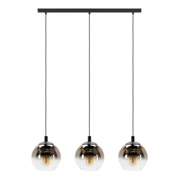 Eglo hanglamp Ariscani zwart 3-lichts balk