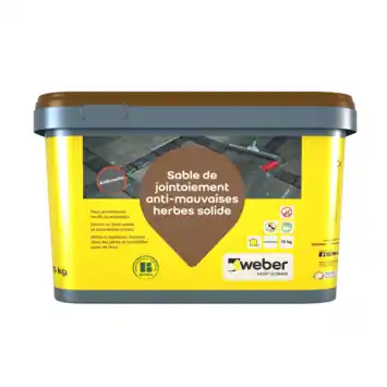 Weber Beamix onkruidmijdend voegzand hard antraciet 15 kg