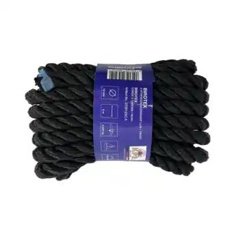 BIROTEX 12MM GEDR ZWART 15MTR