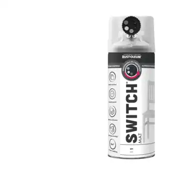 Rust-Oleum Switch spuitlak mat wit 400 ml