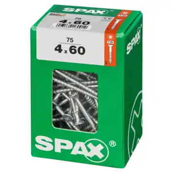 Spax schroef T-Star Plus geel 4x60 mm 75 stuks