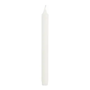 Dinerkaars stearine wit 6 stuks